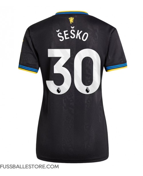 Günstige Manchester United Benjamin Sesko #30 3rd trikot Damen 2025-26 Kurzarm Günstige Manchester United Benjamin Sesko #30 3rd trikot Damen 2025-26 Kurzarm